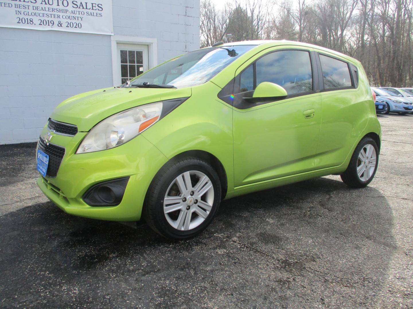 2013 GREEN Chevrolet Spark LS Auto (KL8CB6S9XDC) with an 1.2L L4 16V DOHC engine, 4-Speed Automatic transmission, located at 540a Delsea Drive, Sewell, NJ, 08080, (856) 589-6888, 39.752560, -75.111206 - Photo#1